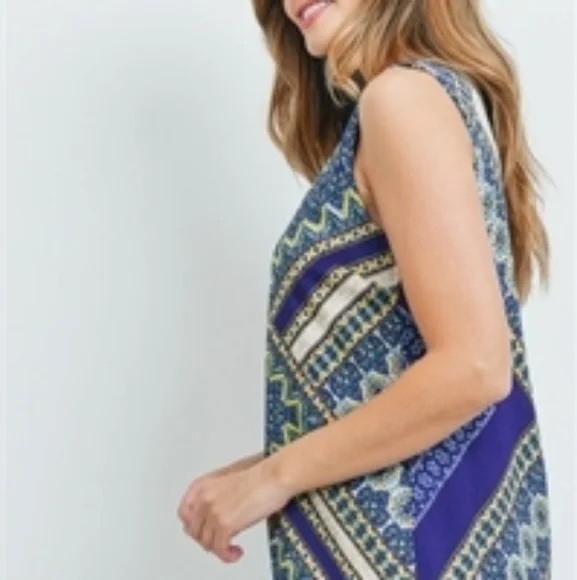 RENEE C Makayla Boho Print Shift Dress - Picture 7 of 13